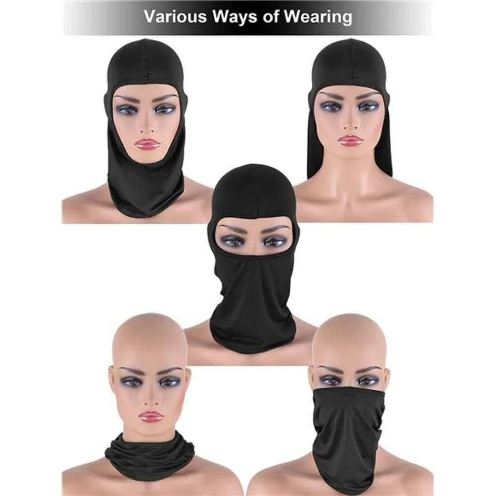Balaclava Winter Windproof Face Mask Full Face Cover Polyester Ice Silk